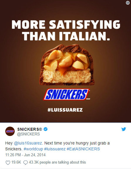 Snickers: bite me